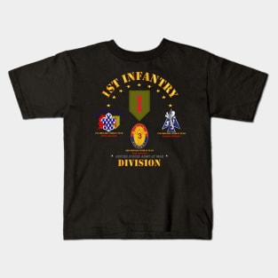 1st Infantry Division w Named BCTs - V1 Kids T-Shirt